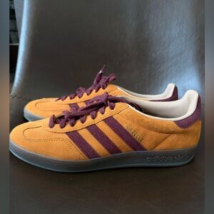 Adidas Gazelle Orange with Purple Stripes